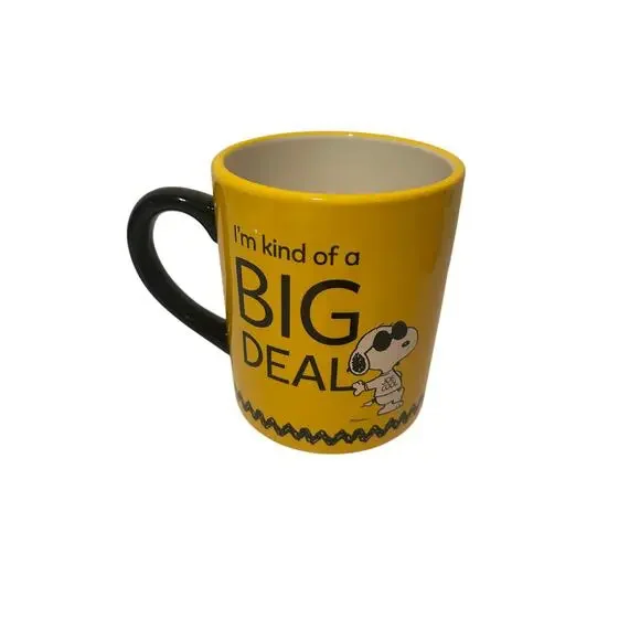 HALLMARK Snoopy Joe Cool/Woodstock Peanuts I’m Kind Of A Big Deal 60oz Jumbo Mug - Picture 5 of 6